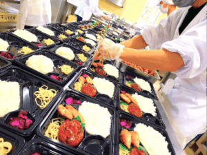 ランチ班作業の様子